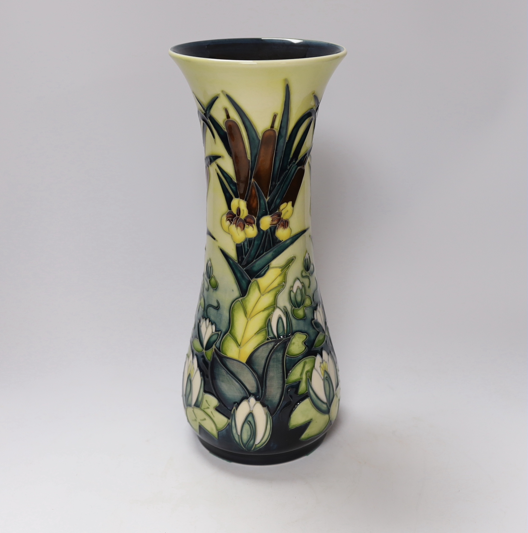 A Moorcroft Lamia pattern tall vase, 31cm